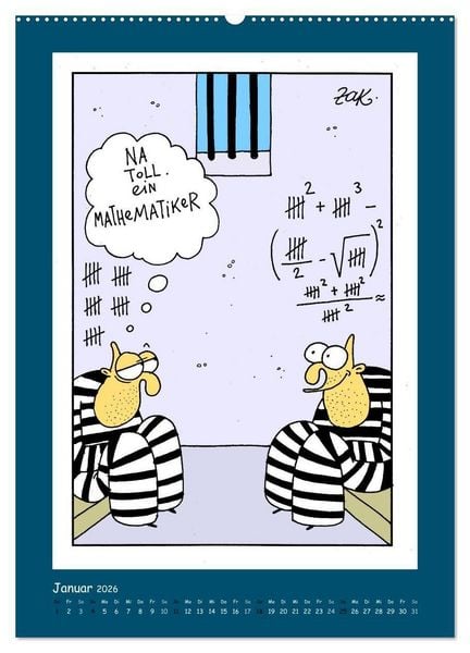 Produktbild: Na Toll! Comics von Martin Zak (hochwertiger Premium Wandkalender 2026 DIN A2 hoch), Kunstdruck in Hochglanz