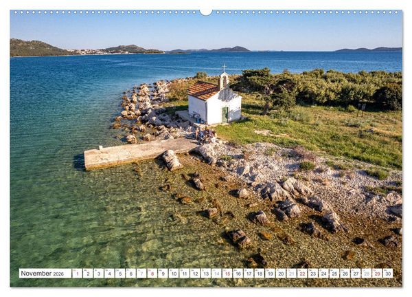 Produktbild: Kroatien von oben (hochwertiger Premium Wandkalender 2026 DIN A2 quer), Kunstdruck in Hochglanz