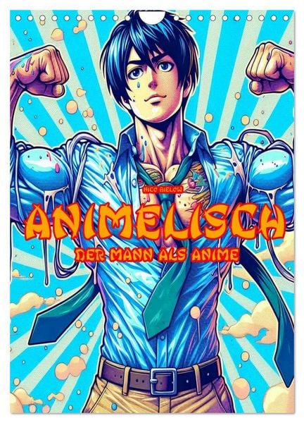 Produktbild: Animelisch der Mann als Anime (Wandkalender 2026 DIN A4 hoch), CALVENDO Monatskalender