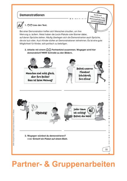 Produktbild: Projektmappe Kinderrechte 3. - 5. Klasse