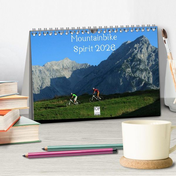 Produktbild: Mountainbike Spirit 2026 (Tischkalender 2026 DIN A5 quer), CALVENDO Monatskalender