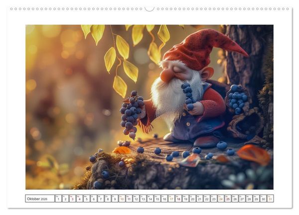 Produktbild: Auf den Spuren der Zwerge (hochwertiger Premium Wandkalender 2026 DIN A2 quer), Kunstdruck in Hochglanz