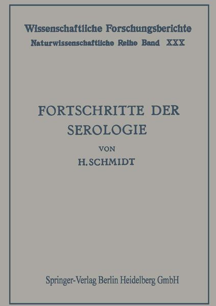 Produktbild: Fortschritte der Serologie