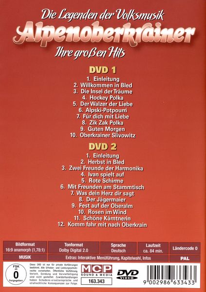 Produktbild: Alpenoberkrainer - Ihre gro&szlig;en Hits [2 DVDs]