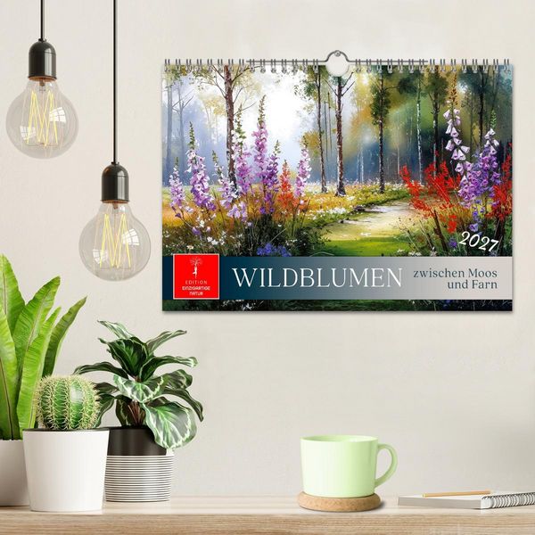 Produktbild: Wildblumen zwischen Moos und Farn (Wandkalender 2027 DIN A4 quer), CALVENDO Monatskalender