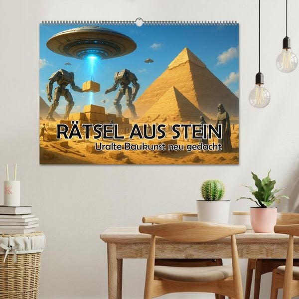 Produktbild: R&auml;tsel aus Stein - Uralte Baukunst neu gedacht (Wandkalender 2026 DIN A2 quer), CALVENDO Monatskalender