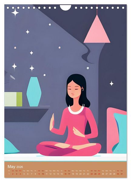 Produktbild: Meditation Unites (Wall Calendar 2026 DIN A4 portrait), CALVENDO 12 Month Wall Calendar