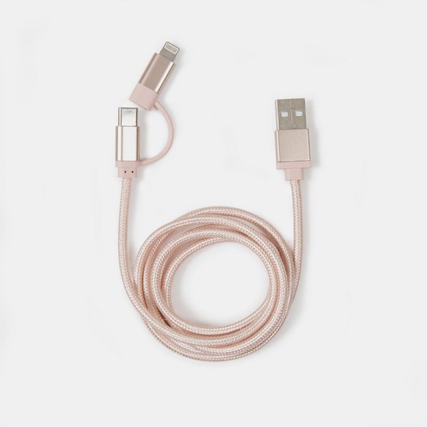 Produktbild: Rose Gold 2-in-1 Braided Cable
