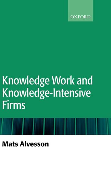Produktbild: Knowledge Work and Knowledge-Intensive Firms
