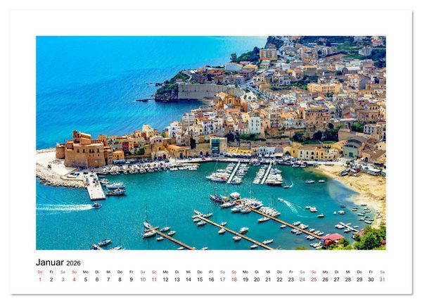 Produktbild: Sizilien - Von Palermo nach Syrakus (Wandkalender 2026 DIN A4 quer), CALVENDO Monatskalender