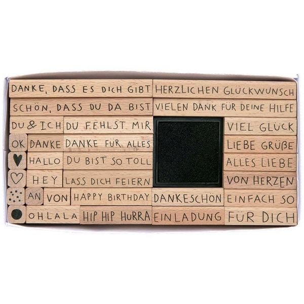 Produktbild: Stempelset Text, Deutsch, 100%