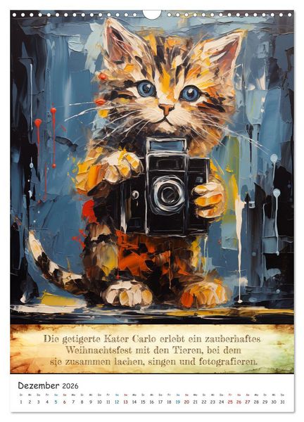 Produktbild: Tierische Paparazzi (Wandkalender 2026 DIN A3 hoch), CALVENDO Monatskalender