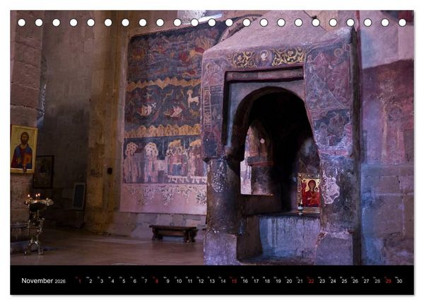 Produktbild: Impressionen aus Georgien (Tischkalender 2026 DIN A5 quer), CALVENDO Monatskalender