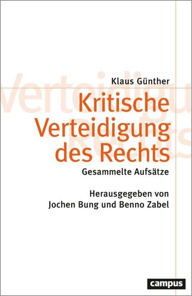 Produktbild: Kritische Verteidigung des Rechts