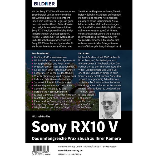 Produktbild: Sony RX10 V - Das umfangreiche Praxisbuch zu Ihrer Kamera
