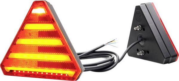 Produktbild: WAS Anh&auml;nger-R&uuml;ckleuchte Offene Kabelenden Blinker, Bremslicht, R&uuml;ckleuchte, R&uuml;ckfahrscheinwerfer, Reflektor rechts 12 V/DC, 24 V/DC