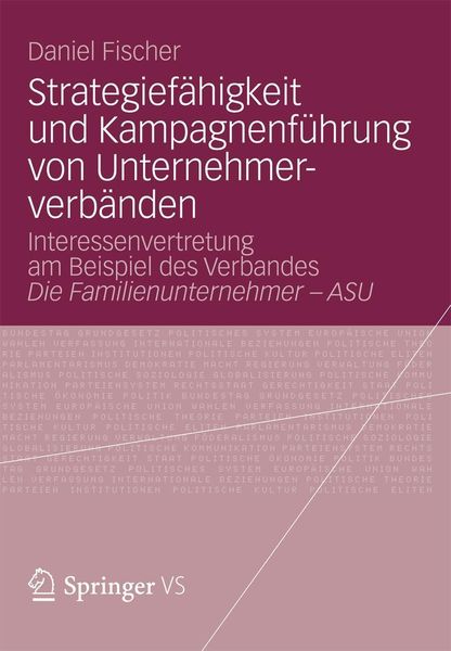 Produktbild: Strategief&auml;higkeit und Kampagnenf&uuml;hrung von Unternehmerverb&auml;nden