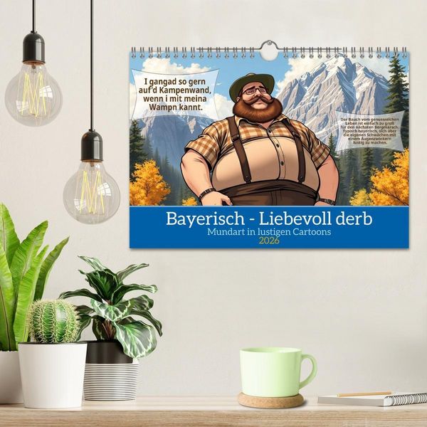 Produktbild: Bayerisch - Liebevoll derb (Wandkalender 2026 DIN A4 quer), CALVENDO Monatskalender