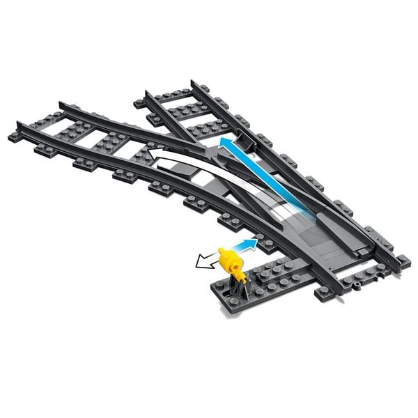 Produktbild: LEGO City 60238 Weichen, Erweiterungsset mit 6 Elementen