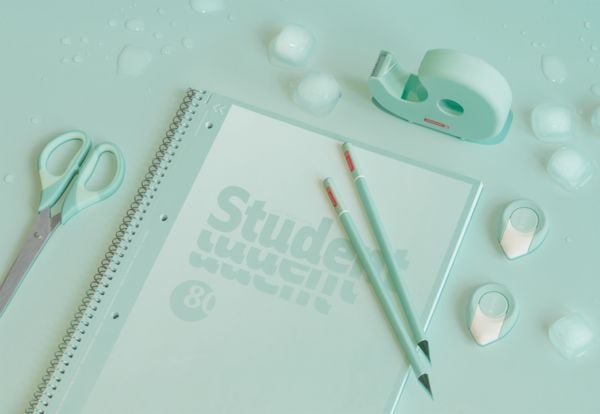 Produktbild: Brunnen Collegeblock Premium Student Colour Code &brvbar; A4, Lineatur 28, 80 Blatt, mint