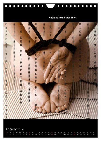 Produktbild: Lyrics In Squares (Wandkalender 2026 DIN A4 hoch), CALVENDO Monatskalender