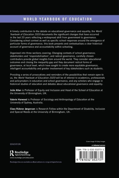 Produktbild: World Yearbook of Education 2020