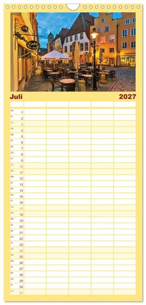 Produktbild: Familienplaner 2027 - Osnabr&uuml;ck...meine Stadt mit 5 Spalten (Wandkalender, 21 x 45 cm) CALVENDO