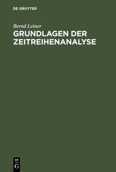 Produktbild: Grundlagen der Zeitreihenanalyse