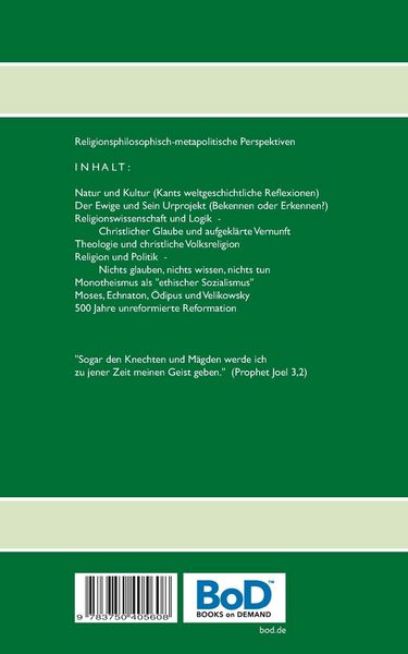 Produktbild: Der Ewige und Sein Urprojekt