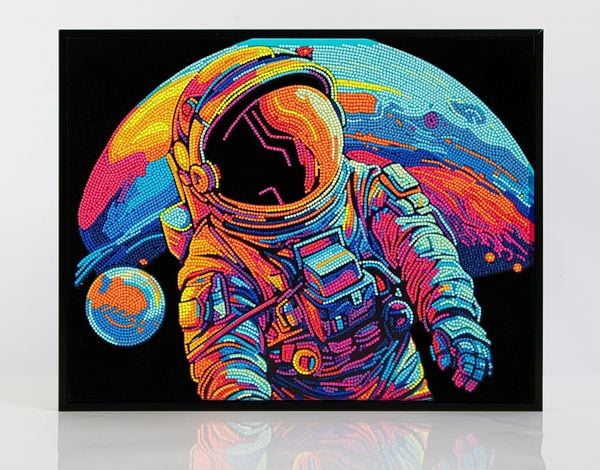 Produktbild: DIAMOND DOTZ - Diamond Painting Neon Astronaut