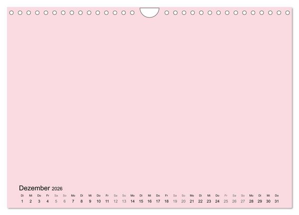 Produktbild: DIY Bastel-Kalender -Warme Pastell Farben- Zum Selbstgestalten (Wandkalender 2026 DIN A4 quer), CALVENDO Monatskalender