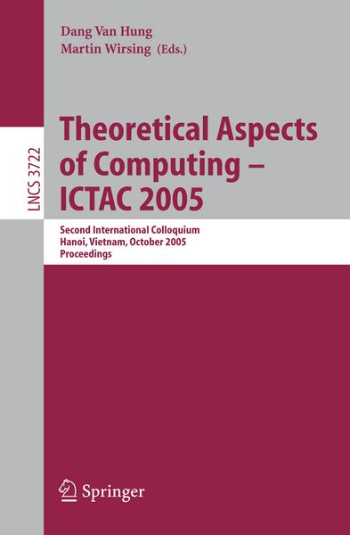 Produktbild: Theoretical Aspects of Computing - ICTAC 2005