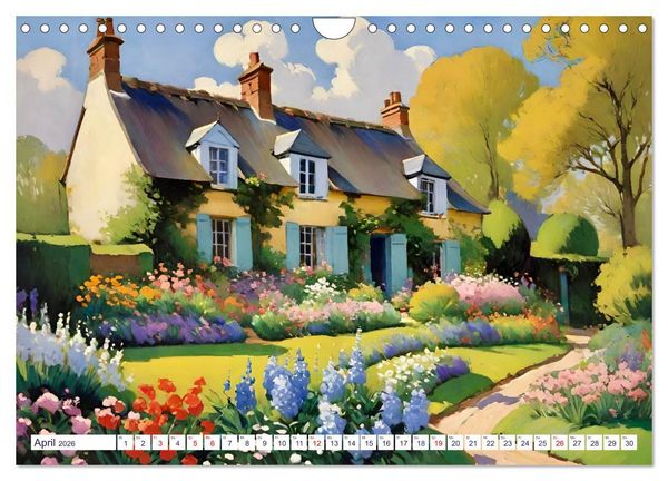 Produktbild: Englische Cottages (Wandkalender 2026 DIN A4 quer), CALVENDO Monatskalender
