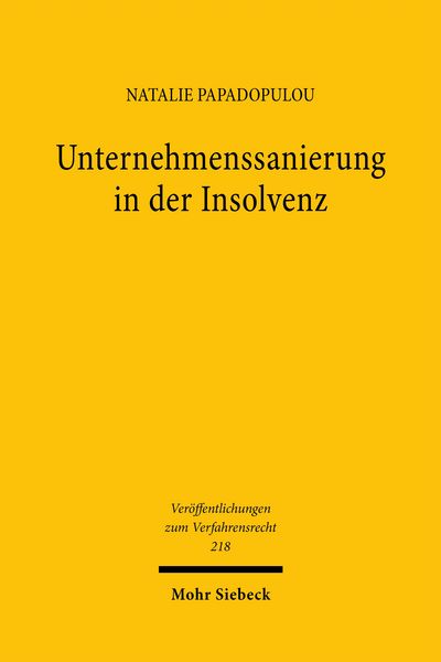 Produktbild: Unternehmenssanierung in der Insolvenz