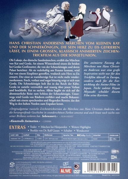 Produktbild: Die Schneekönigin (1957) (Filmjuwelen / DEFA-Märchen)