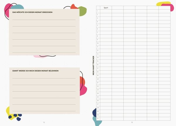 Produktbild: Mein Fitness Bullet Journal. Der Planer f&uuml;r Sport und Achtsamkeit.