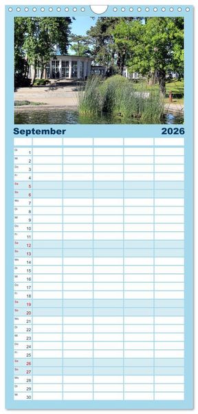 Produktbild: Familienplaner 2026 - Timmendorfer Strand mit 5 Spalten (Wandkalender, 21 x 45 cm) CALVENDO