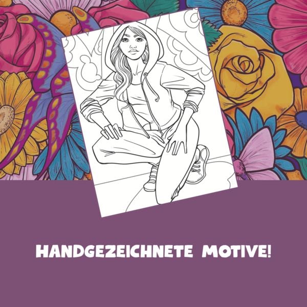 Produktbild: Malbuch M&auml;dchenzeit