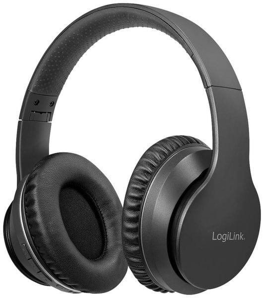 LogiLink BT0053 Over Ear Kopfhörer Bluetooth® Stereo Schwarz Noise Cancelling