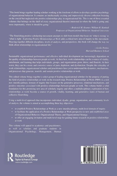 Produktbild: Exploring Positive Relationships at Work