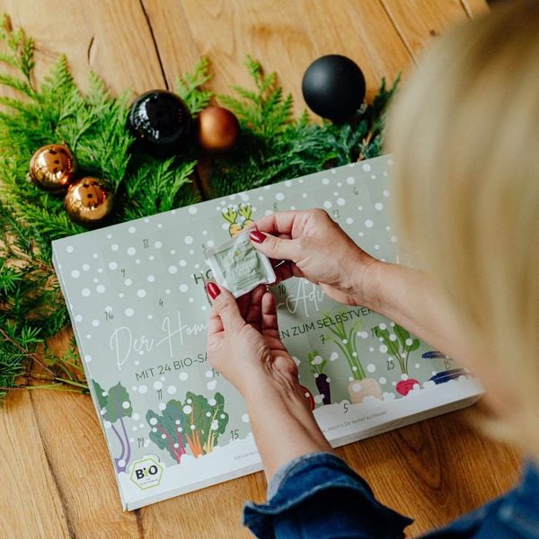 Produktbild: Adventskalender inkl. Anzuchtschale