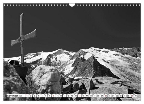 Produktbild: Dreitausender in den Alpen (Wandkalender 2026 DIN A3 quer), CALVENDO Monatskalender