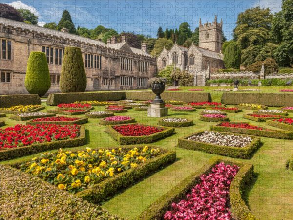 Produktbild: CALVENDO Puzzle Garten vom Lanhydrock House bei Bodmin in Cornwall, England 1000 Teile Lege-Gr&ouml;&szlig;e 64 x 48 cm Foto-Puzzle Bild von Christian M&uuml;ringer