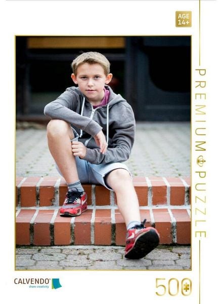 "CALVENDO Puzzle Ferdinand Schönfeld als Charly im Kinder Abenteuerfilm ""Timebreakers"" | 500 Teile Lege-Größe 48 × 36 cm Foto-Puzzle für Erwachsene"