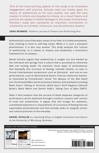 Produktbild: Authenticity in Contemporary Theatre and Performance