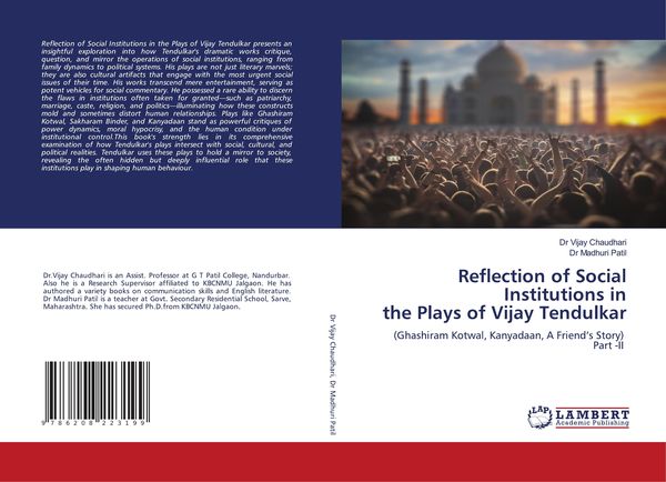 Produktbild: Reflection of Social Institutions in the Plays of Vijay Tendulkar