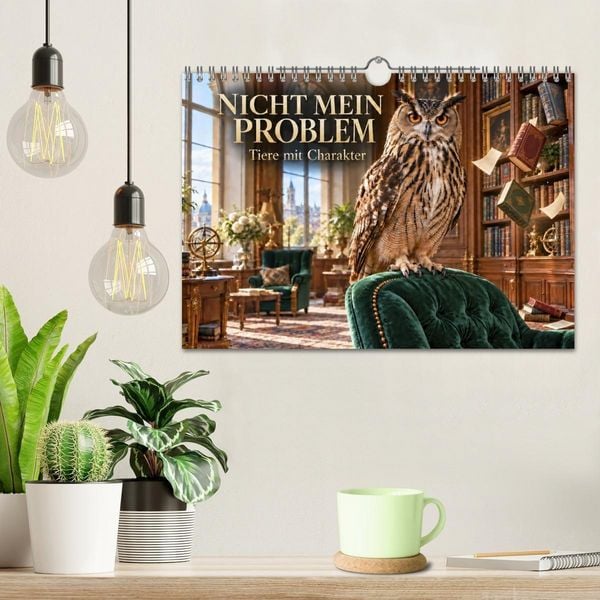 Produktbild: NICHT MEIN PROBLEM - Tiere mit Charakter (Wandkalender 2027 DIN A4 quer), CALVENDO Monatskalender