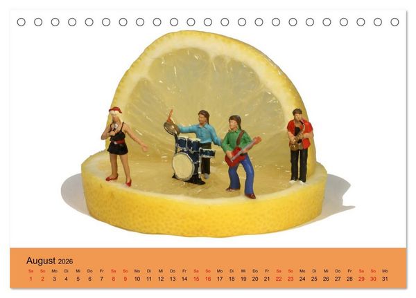 Produktbild: Little Art Food Kunstkalender (Tischkalender 2026 DIN A5 quer), CALVENDO Monatskalender