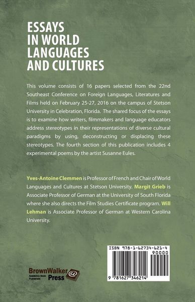 Produktbild: Essays in World Languages and Cultures