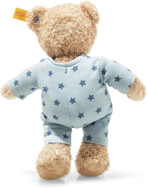 Produktbild: Steiff 241642 - Teddyb&auml;r Junge Baby mit Schlafanzug, beige/blau, 25 cm